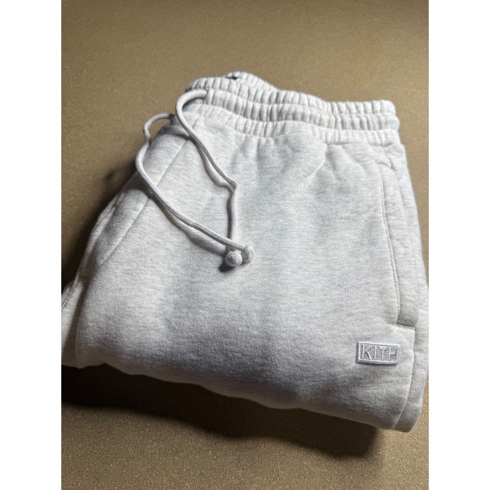 Kith Williams Sweatpants Light Heather Gray Cotton Fleece Joggers Womens Large